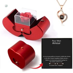 Bijou symbolisant l'amour en 100 langues