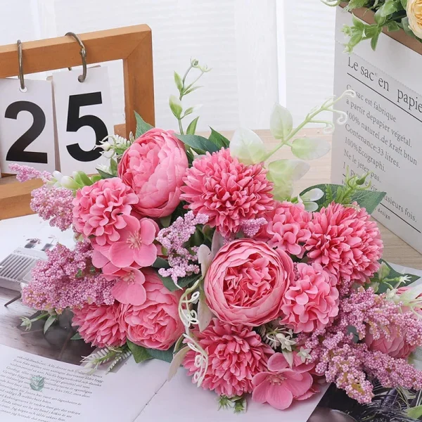 Bouquet de Fleurs Artificielles coloré et élégant