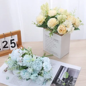 Bouquet décoratif en fleurs synthétiques pour intérieur