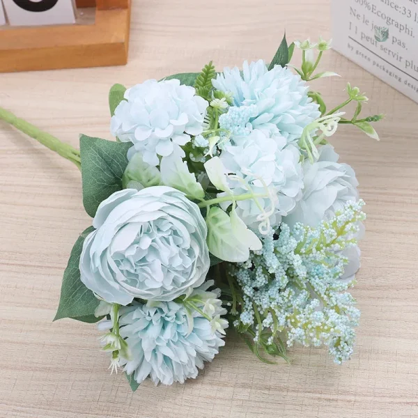 Fleurs artificielles en bouquet pour décoration durable