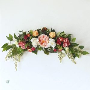 Fleurs artificielles pour cimetière, composition élégante