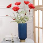 Coquelicot artificiel en fleurs décoratives