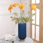Fleurs artificielles coquelicot pour décoration intérieure