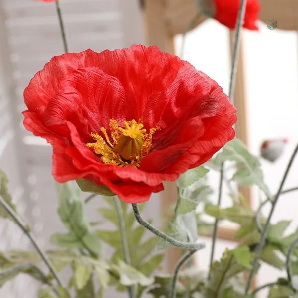 Fleurs coquelicot artificielles pour embellir votre maison