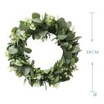 Couronne de fleurs d'eucalyptus, style chic et moderne