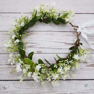 Couronne de fleurs pour cheveux idéale pour mariage