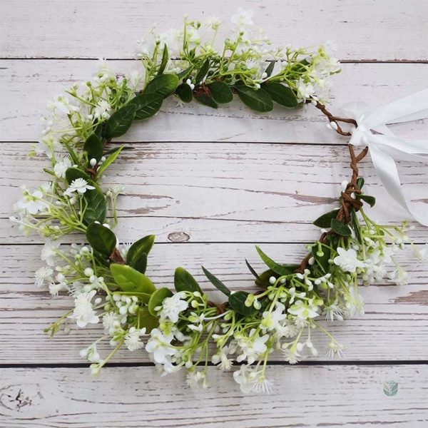 Couronne de fleurs pour cheveux idéale pour mariage
