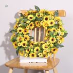 Couronne florale aux tournesols éclatants
