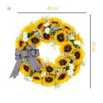 Accessoire floral printanier avec des tournesols
