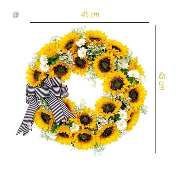 Accessoire floral printanier avec des tournesols