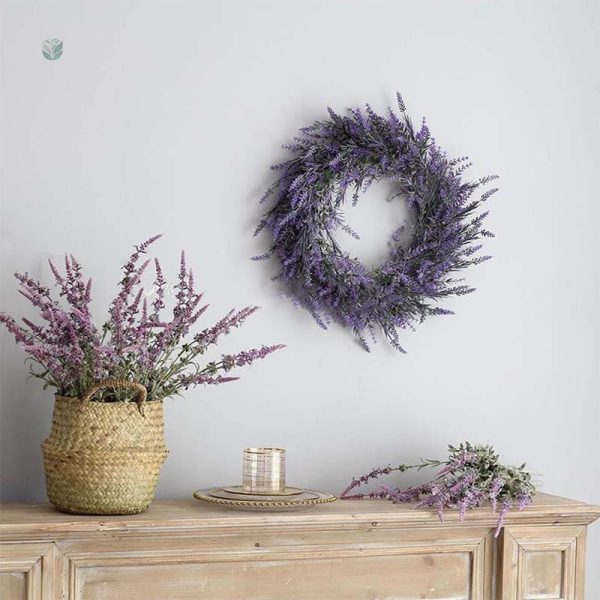 Couronne de Lavande élégante pour décoration intérieure