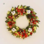 Couronne de Noël lumineuse décorative pour les fêtes