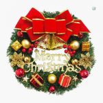 Couronne de Noël élégante pour la porte d'entrée