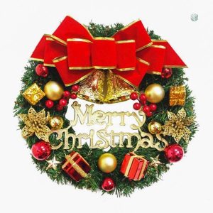 Couronne de Noël élégante pour la porte d'entrée
