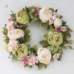 Couronne décorative de pivoines pour événements