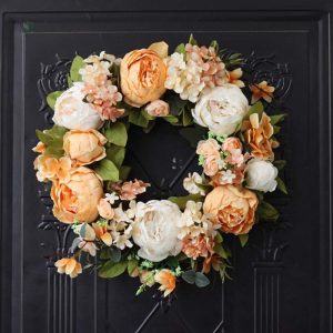 Couronne florale de pivoines pour décoration