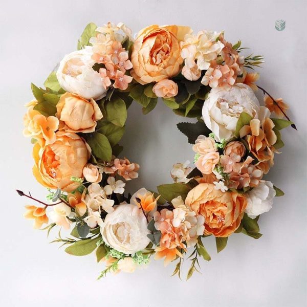 Couronne de pivoines pour un look romantique