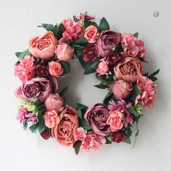Couronne de pivoines pour un style bohème chic