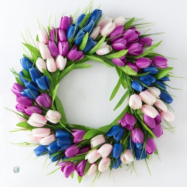 Couronne de Tulipes idéale pour événements festifs