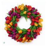 Couronne décorative de tulipes pour occasions spéciales