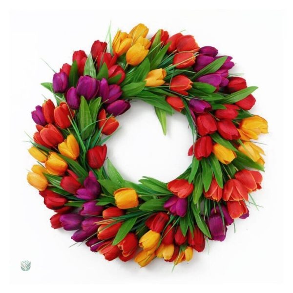 Couronne décorative de tulipes pour occasions spéciales