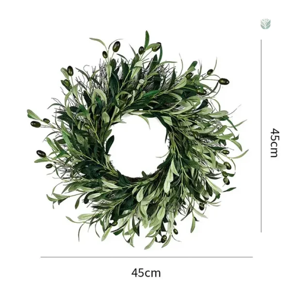 Couronne de fleurs d'Olivier, symbole de paix et d'harmonie