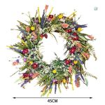 Couronne de fleurs séchées pour occasions spéciales