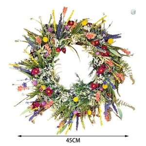 Couronne de fleurs séchées pour occasions spéciales