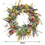 Couronne décorative en fleurs séchées élégantes