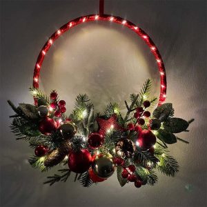Couronnes lumineuses décoratives pour une ambiance festive