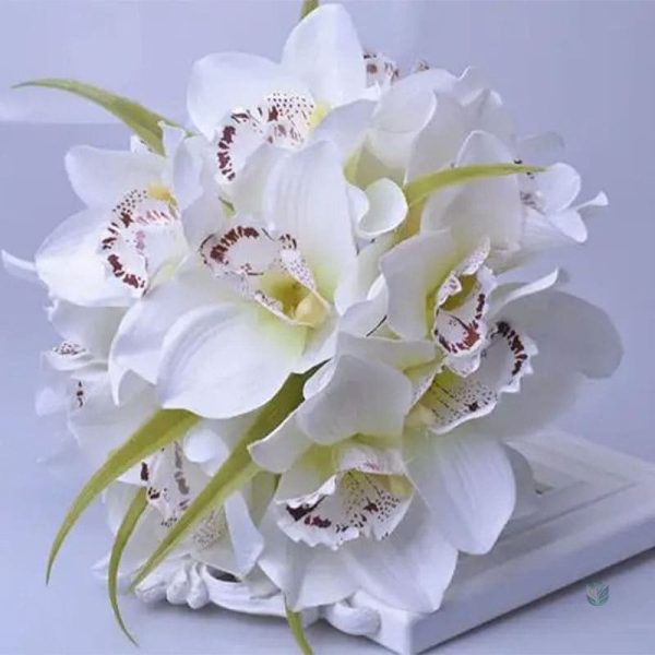 Cymbidium en fleurs artificielles, parfait pour la maison