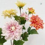 Dahlia artificiel pour décoration intérieure