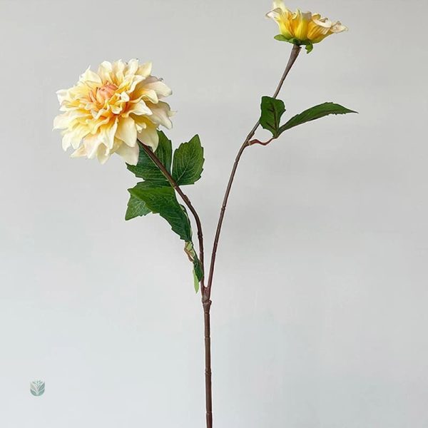 Dahlia artificiel coloré pour une ambiance chaleureuse