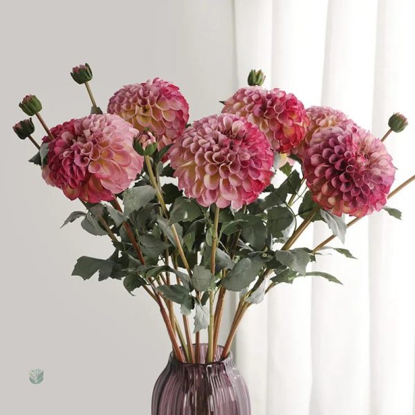 Dahlia Géant en fleurs artificielles pour cimetière