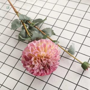 Dahlia décoratif en plastique pour sépulture