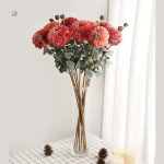 Dahlia en plastique pour commémoration durable