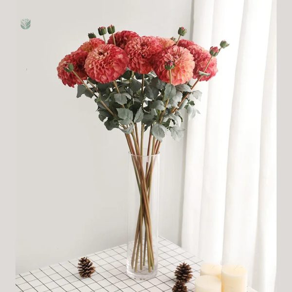 Dahlia en plastique pour commémoration durable