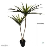 Grandes feuilles de Dracaena Marginata imitation réaliste