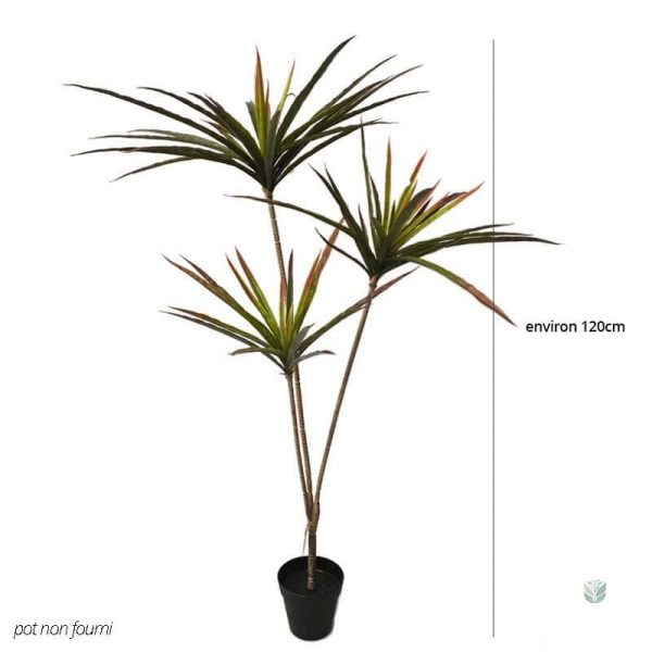 Plante artificielle Dracaena avec tiges élégantes