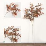 Faux eucalyptus aux couleurs chaudes d'automne