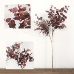 Branche d'eucalyptus artificiel, ambiance automnale
