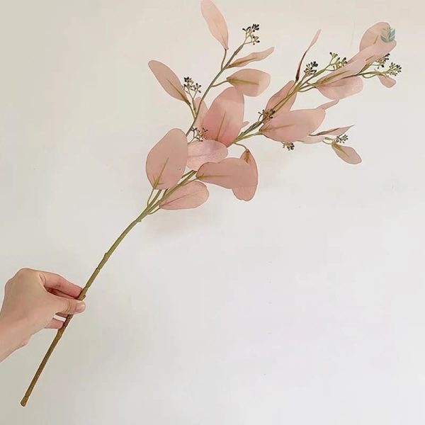 Eucalyptus synthétique rose, touche fraîcheur