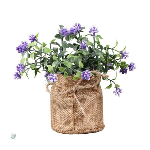 Fausse fleur en pot décoratif pour intérieur