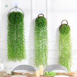 Décoration murale avec plante verte