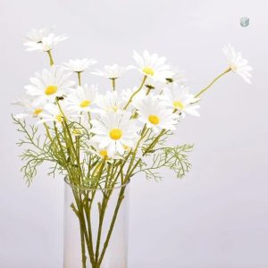Marguerites synthétiques colorées pour arrangements floraux