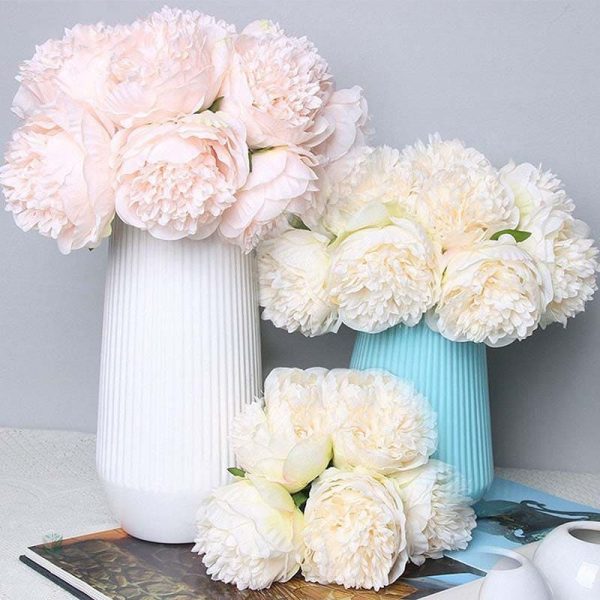 Fausses pivoines artificielles décoratives pour la maison