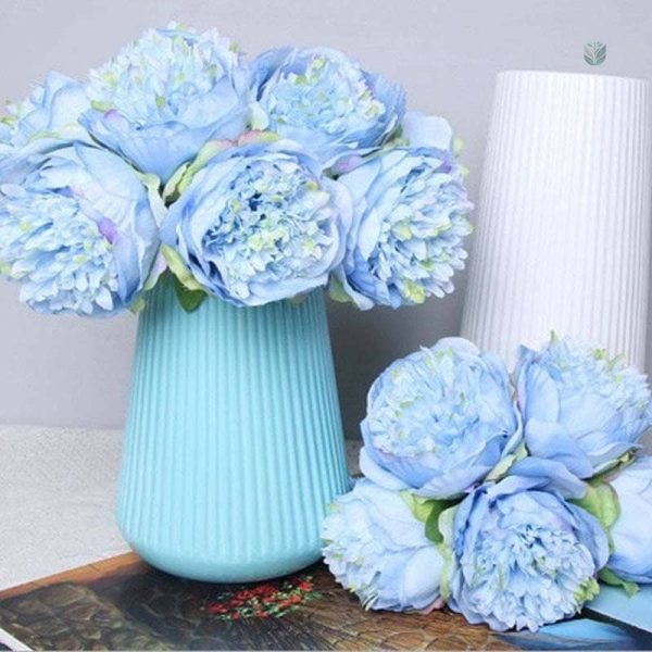 Bouquet de pivoines artificielles aux couleurs vives