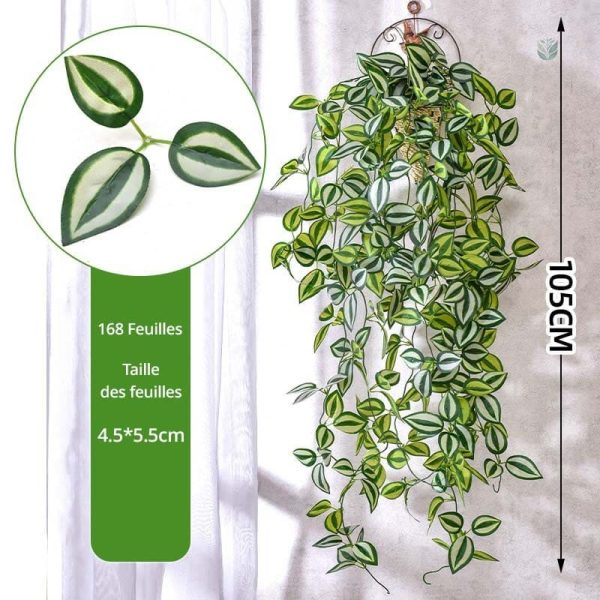 Élégantes fausses plantes retombantes pour embellir l'espace