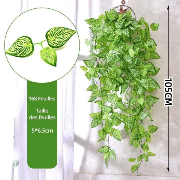 Plantes d'ornement artificielles à effet retombant