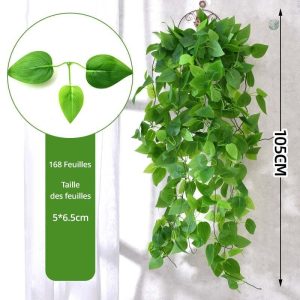 Plantes artificielles retombantes en pot tendance